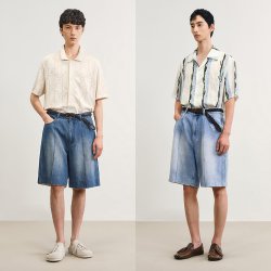 速写 男士牛仔中裤 9P5E10720