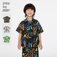 江南布衣 童装短袖衬衣纯棉翻领印花随机轻薄夏男童jnbybyjnby