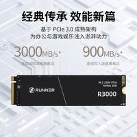 奔跑者 R3000 PCIe 3.0x4 256GB M.2 NVMe固态硬盘
