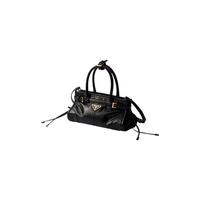 PRADA Bonnie 迷你牛皮革手袋 黑色