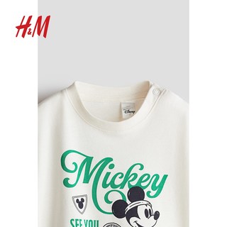 H&M 迪士尼系列米奇印花男婴短袖T恤