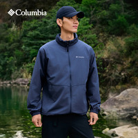 Columbia 哥伦比亚 XE4920 UPF50拒水防晒 海军蓝 L 户外风衣