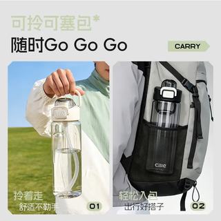 希乐 Tritan材质 双饮吸管 500ml 塑料杯