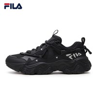 FILA 猫爪5代|FILA 斐乐官方老爹鞋运动鞋休闲鞋夏季复古男鞋黑色鞋子