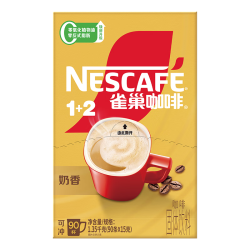 雀巢 Nestle）1+2奶香速溶咖啡0植脂末0反式脂肪三合一90条1350g