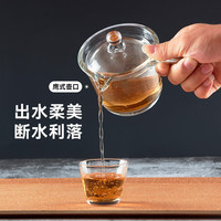 NITORI 耐热玻璃单柄茶壶 透明