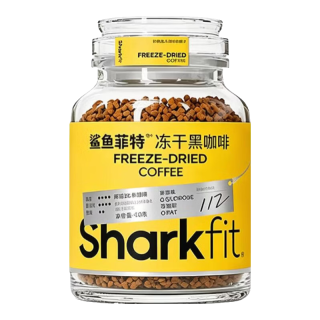 鲨鱼菲特 小黄罐冻干黑咖啡美式冷萃浓缩低卡0脂0蔗糖90g*2
