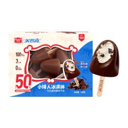 美登高 Meidenggao 美登高 国产小矮人冰淇淋 牛乳奥利饼干味巧克力脆皮 348g/盒