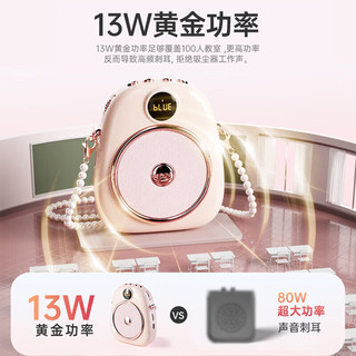 索爱 S655 无线磁吸领夹麦克风 防啸叫 油彩白 扩音器