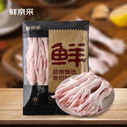 鲜京采 冷冻卤鸡爪 4斤 鸡肉