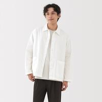 無印良品 MUJI 男式水洗平纹衬衫式夹克