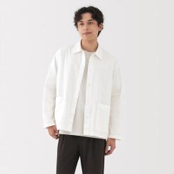 無印良品 MUJI 男式水洗平纹衬衫式夹克