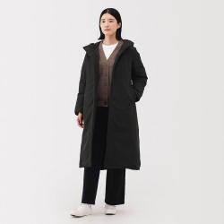 無印良品 MUJI 女式羽绒长大衣 羽绒服外套