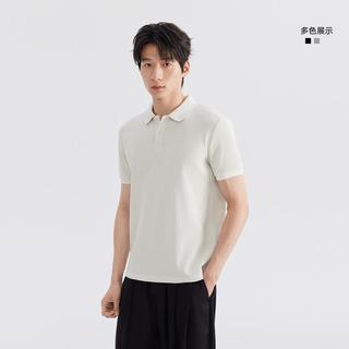 GXG 华夫格肌理 翻领 POLO衫