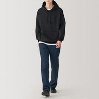 無印良品 MUJI 木棉混纺 牛仔直筒裤 男士牛仔裤