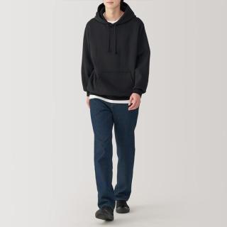 無印良品 MUJI 木棉混纺 牛仔直筒裤 男士牛仔裤