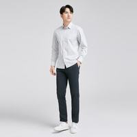 雅戈尔（YOUNGOR）【商场同款】男士长袖衬衫春秋新款官方商务休闲长袖衬衫男旗舰店 灰色格子 40 (175/92A)