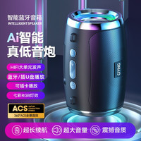 赐影 D16 无线蓝牙音响 插卡播放 黑色