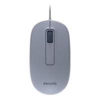 飞利浦 M1pro 有线轻音 蓝色 USB鼠标