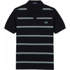 Fred Perry 男士POLO衫 双条纹麦穗刺绣 海军蓝 L M9905