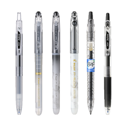 百乐 考试季黑色中性笔0.5mm 6支装