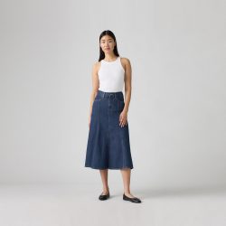 Levi's 美式复古修身 蓝色牛仔半身裙