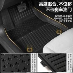 3W 特斯拉ModelY TPE脚垫+齐格毯 焕