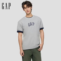 百亿补贴：Gap 男女装2025春季纯棉印花logo短袖T恤基础款宽松上衣755794