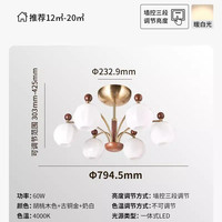 Paulmann 中古风客厅吊灯2026新款餐厅全光谱护眼灯具复古