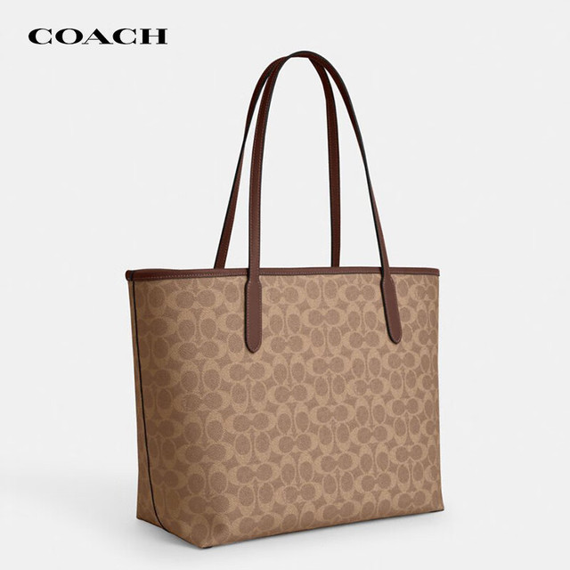 COACH 【大容量单肩包】CITY33通勤电脑包托特包CV976