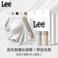 Lee 牌80支云感纯棉无痕男士内裤10A级抗菌透气四角平角裤男