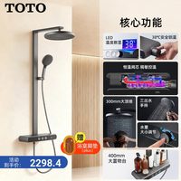 TOTO MY5 数显恒温淋浴花洒按键置物浴室 枪灰色