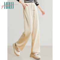 Halo Queen 休闲裤女薄款新品裤装腰带春秋透气阔腿裤显瘦裤子新品