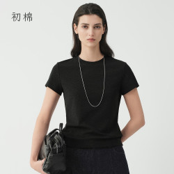 初棉 女士短袖T恤
