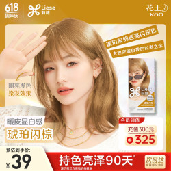 Liese 花王莉婕泡沫染发剂 琥珀闪棕CAWF19 染发膏潮流彩染