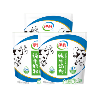 移动端、京东百亿补贴：伊利 纯牛奶粉 320g*3袋