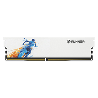 奔跑者 瞬影 DDR4 3200MHz 16GB(8G×2) 台式机内存条 白色