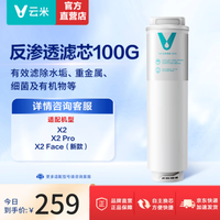 云米 升级款云米净水器滤芯适配机型S2、Fast3、X2、mee系列滤芯 2号RO膜（100G）