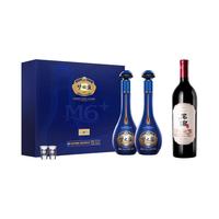 洋河 梦之蓝M6+ 52度 550ml*2+张裕龙谕单一园干红葡萄酒750ml*1