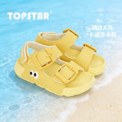 TOPSTAR 童鞋 魔术贴软底沙滩凉鞋