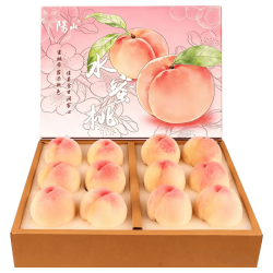阳山 无锡阳山水蜜桃 白凤桃 3-4两 12个礼盒 3.6斤