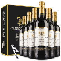 CANIS FAMILIARIS 布多格 骑士 干红葡萄酒 750ml*6支 整箱装 法国原瓶进口