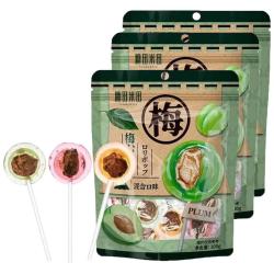糖田米田 梅心棒糖混合口味100g*3袋