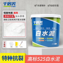 千居美 525白水泥速干墙面修补防水堵洞卫生间堵漏神器地面瓷砖填缝材料