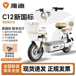 雅迪 C12 新国标电动自行车 48V22Ah