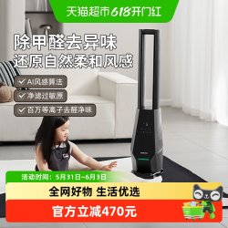 大宇 无叶风扇家用低噪无扇叶落地循环空气过滤2025年新款