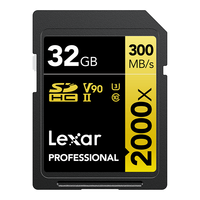 Lexar 雷克沙 PROFESSIONAL SD存储卡 32GB(UHS-II、V90、U3)