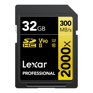 Lexar 雷克沙 PROFESSIONAL SD存储卡 32GB（UHS-II、V90、U3)