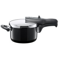 Silit Sicomatic t-Plus 压力锅 2.5 升压力锅 18 厘米 希拉钢功能陶瓷感应 3 档烹饪级别 单手控制 黑色