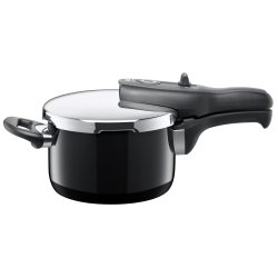 Silit Sicomatic t-Plus 压力锅 2.5 升压力锅 18 厘米 希拉钢功能陶瓷感应 3 档烹饪级别 单手控制 黑色